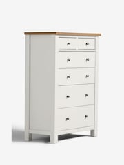 Chalk Malvern Paint Effect 6 Drawer Chest of Drawers - Image 4 of 9
