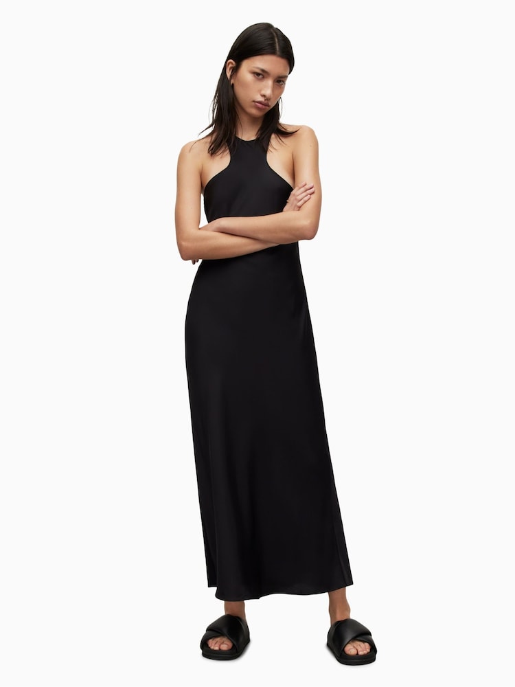 AllSaints Black Betina Dress - Image 2 of 5