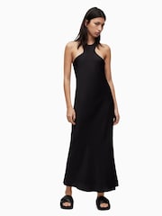 AllSaints Black Betina Dress - Image 3 of 5