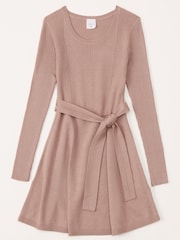 Abercrombie & Fitch Belted Flare Jumper Dress - Image 1 of 3