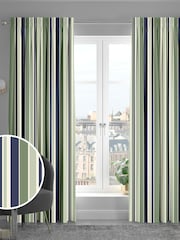Green Huddson Made To Measure 100% Cotton Curtains - Image 1 of 9