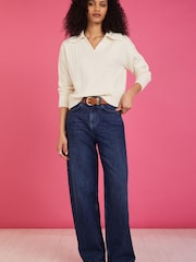 Baukjen Blue Wide Leg Jeans - Image 2 of 4