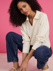 Baukjen Blue Wide Leg Jeans - Image 3 of 4