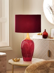 Cranberry Red Hampton Table Lamp - Image 1 of 5