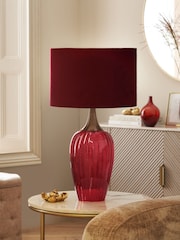 Cranberry Red Hampton Table Lamp - Image 2 of 5