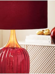 Cranberry Red Hampton Table Lamp - Image 3 of 5