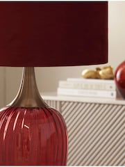 Cranberry Red Hampton Table Lamp - Image 4 of 5