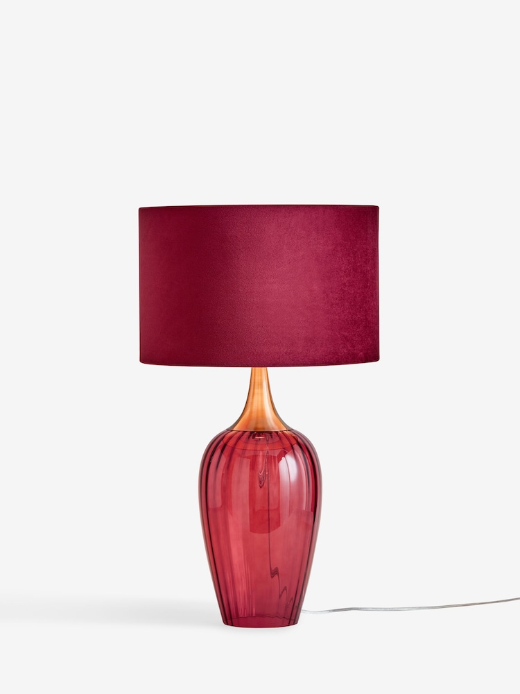 Cranberry Red Hampton Table Lamp - Image 5 of 5