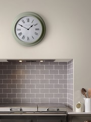 Laura Ashley Green Brookvale Large Station Clock - Image 1 of 5