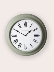 Laura Ashley Green Brookvale Large Station Clock - Image 2 of 5