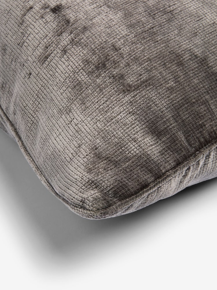 Mink Brown 59 x 59cm Camilla Chenille Cushion - Image 4 of 4