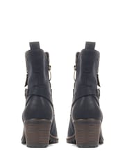 Pavers Blue Pavers Heeled Biker Boots - Image 5 of 5