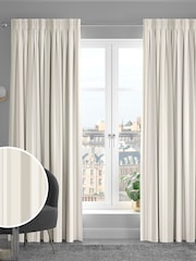 Cream Huddson Made To Measure 100% Cotton Curtains - Image 1 of 9