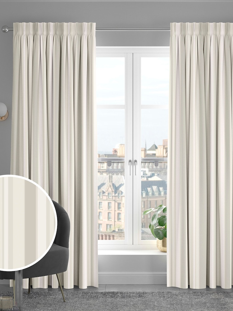 Cream Huddson Made To Measure 100% Cotton Curtains - Image 1 of 9