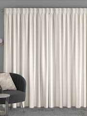 Cream Huddson Made To Measure 100% Cotton Curtains - Image 2 of 9