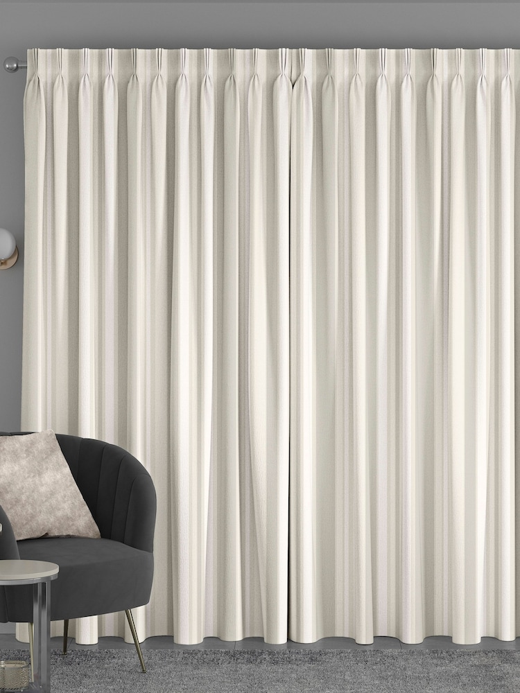 Cream Huddson Made To Measure 100% Cotton Curtains - Image 2 of 9