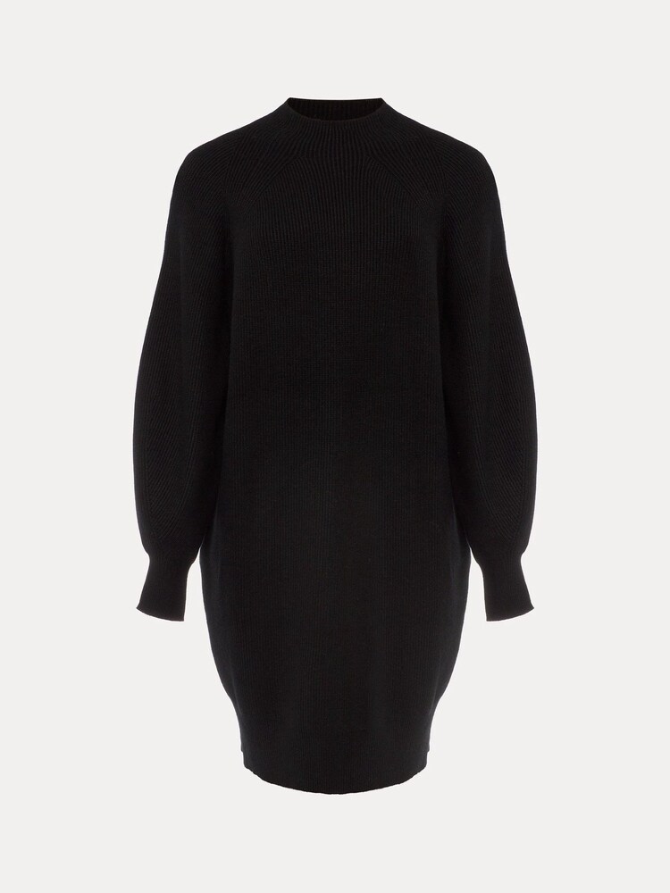 Phase Eight Black Eliana Knitted Jumper Dress - Image 6 of 6