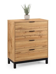 Julian Bowen Brown Bali Easy Assembly 4 Drawer Chest - Image 2 of 3