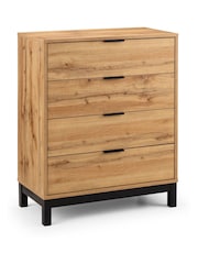 Julian Bowen Brown Bali Easy Assembly 4 Drawer Chest - Image 3 of 3