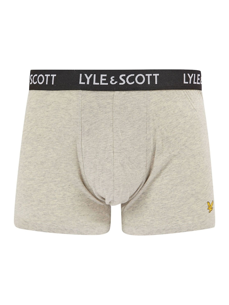 Lyle & Scott White Miller Underwear Trunks 5 Pack - Image 5 of 5