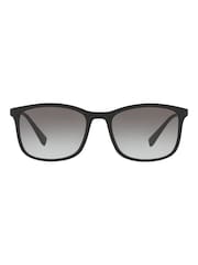 Prada Black Sport Rubberised Square Frame Sunglasses - Image 2 of 12