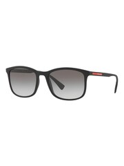 Prada Black Sport Rubberised Square Frame Sunglasses - Image 3 of 12