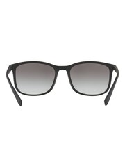 Prada Black Sport Rubberised Square Frame Sunglasses - Image 4 of 12