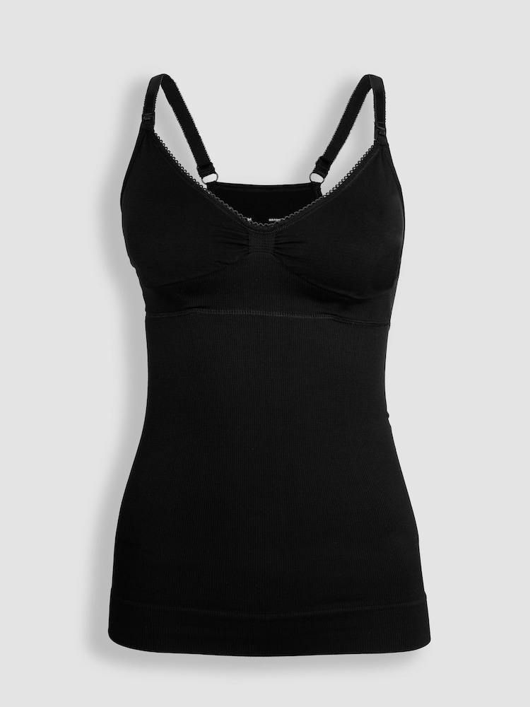 JoJo Maman Bébé Black Seamless Postnatal Support Nursing Vest - Image 4 of 6