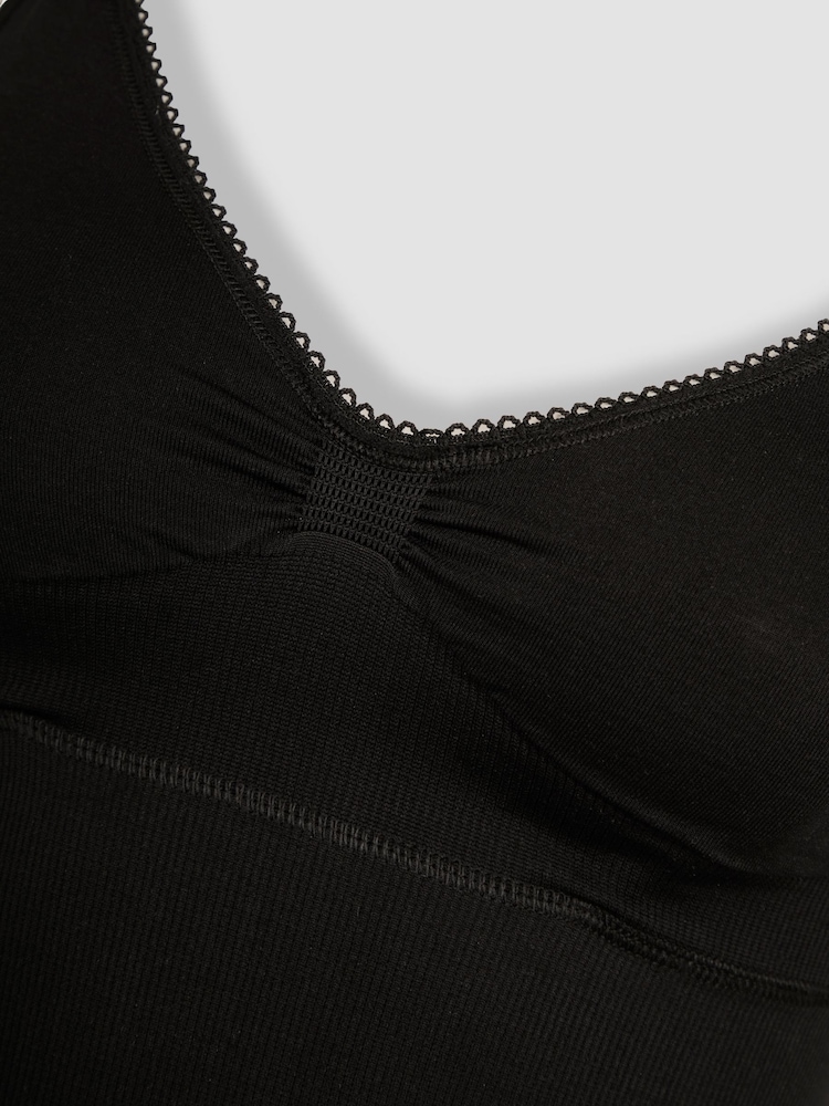 JoJo Maman Bébé Black Seamless Postnatal Support Nursing Vest - Image 5 of 6