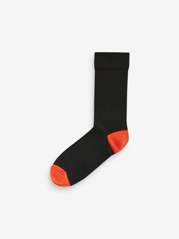 Black Stripe 7 Pack Mens Cotton Rich Socks 7 Pack - Image 6 of 9