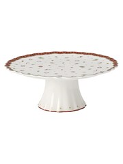 Villeroy and Boch Red Toy's Delight Christmas Footed Cake Plate - Image 2 of 2