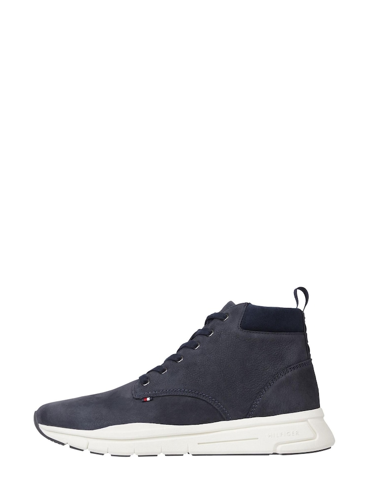 Tommy Hilfiger Blue Hybrid Leather Boots - Image 2 of 5