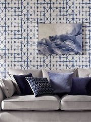 Graham & Brown Blue Indigo 10M Wallpaper - Image 1 of 3