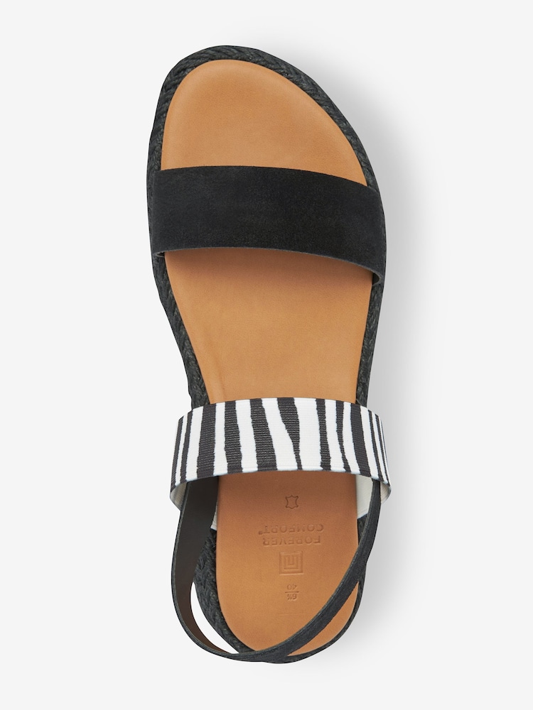 animal - Sandales Forever Comfort® en cuir à bretelles élastiques - Image 4 of 6