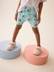 Blue 100% Cotton Disney Lilo and Stitch T-Shirt and Cycle Shorts Set (3mths-7yrs) - Image 5 of 9