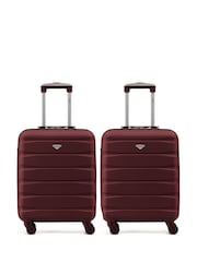 Flight Knight Ryanair Priority 4 Wheel ABS Hard Case Cabin Carry On Suitcase 55x40x20cm  Set Of 2 - Image 2 of 8