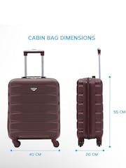 Flight Knight Ryanair Priority 4 Wheel ABS Hard Case Cabin Carry On Suitcase 55x40x20cm  Set Of 2 - Image 3 of 8