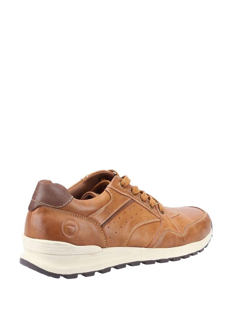 Cotswold Epney Leather Lace Trainers - Image 2 of 4