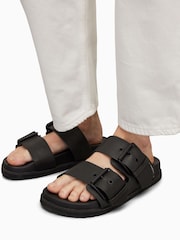 AllSaints Black Sian Sandals - Image 2 of 6