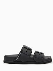 AllSaints Black Sian Sandals - Image 3 of 6