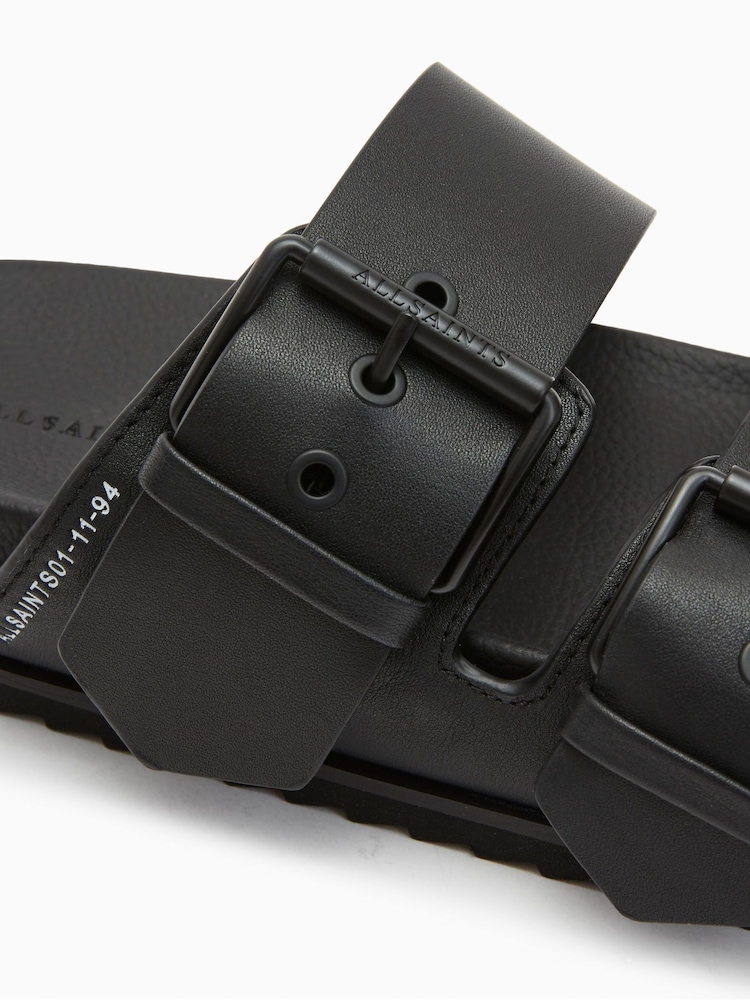 AllSaints Black Sian Sandals - Image 6 of 6