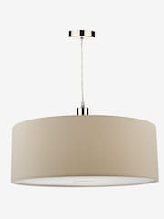 Dar Lighting Taupe Ronda Easy Fit Pendant Ceiling Light - Image 1 of 4