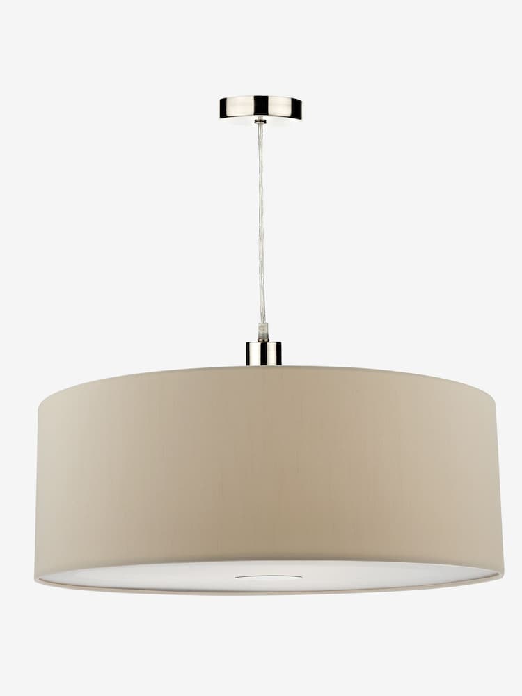 Dar Lighting Taupe Ronda Easy Fit Pendant Ceiling Light - Image 1 of 4