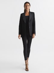 Reiss Black Alana Single Breasted Tailored Blazer - Image 3 of 6