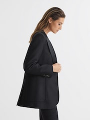 Reiss Black Alana Single Breasted Tailored Blazer - Image 6 of 6