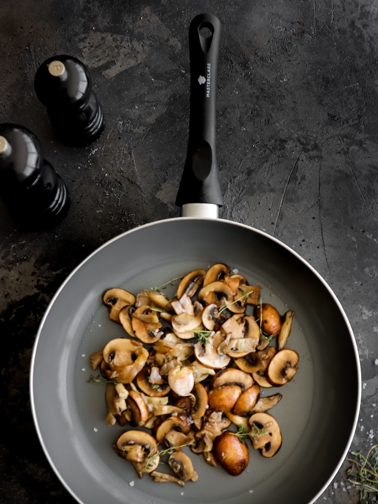 Masterclass Grey Can-to-Pan 30cm Ceramic Frying Pan - Image 1 of 3