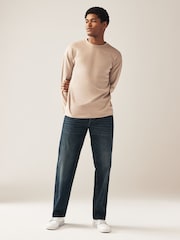 Blue Tint Relaxed Fit 100% Cotton Authentic Jeans - Image 2 of 10