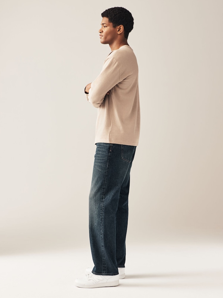 Teinte bleue - Coupe ample - 100% Coton Authentic Jeans - Image 4 of 10