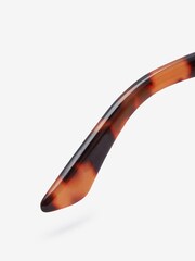 Tortoiseshell Brown Polarized Cateye Sunglasses - Image 6 of 6