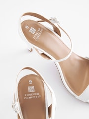 White Forever Comfort® Skinny Heel Sandals - Image 6 of 7